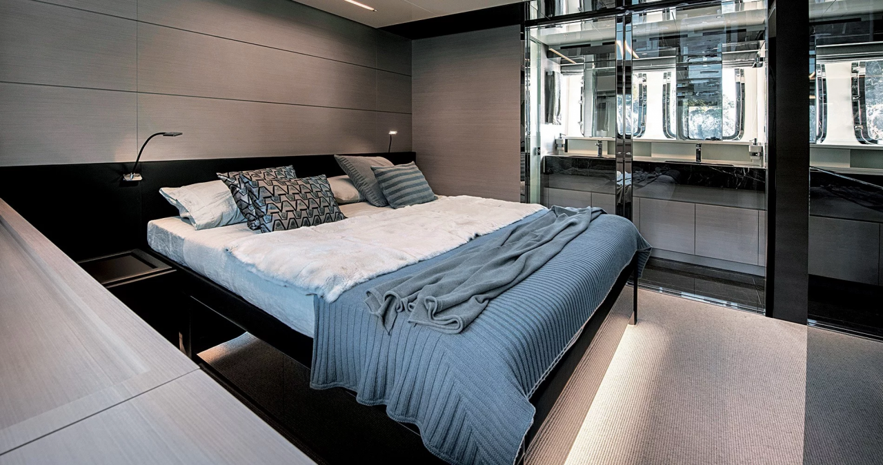 Яхта Sanlorenzo SL78 интерьер Мастер-каюты