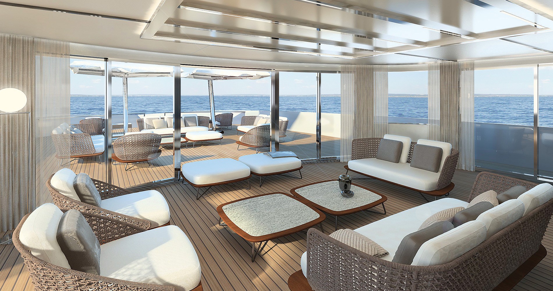 Суперъяхта Sanlorenzo 62Steel интерьер