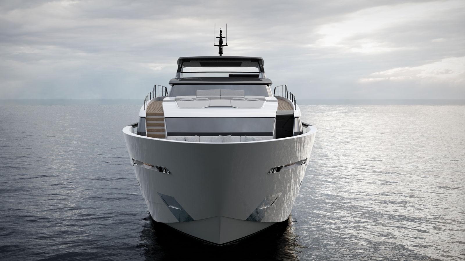 Яхта Sanlorenzo SL120A вид спереди