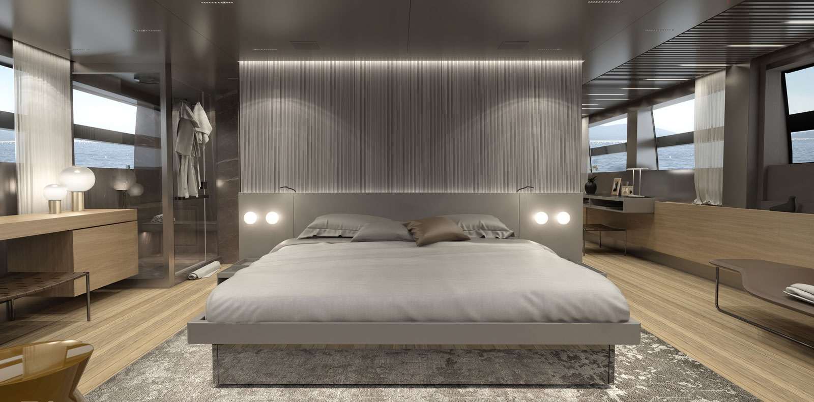 Яхта Sanlorenzo SL120A мастер-каюта