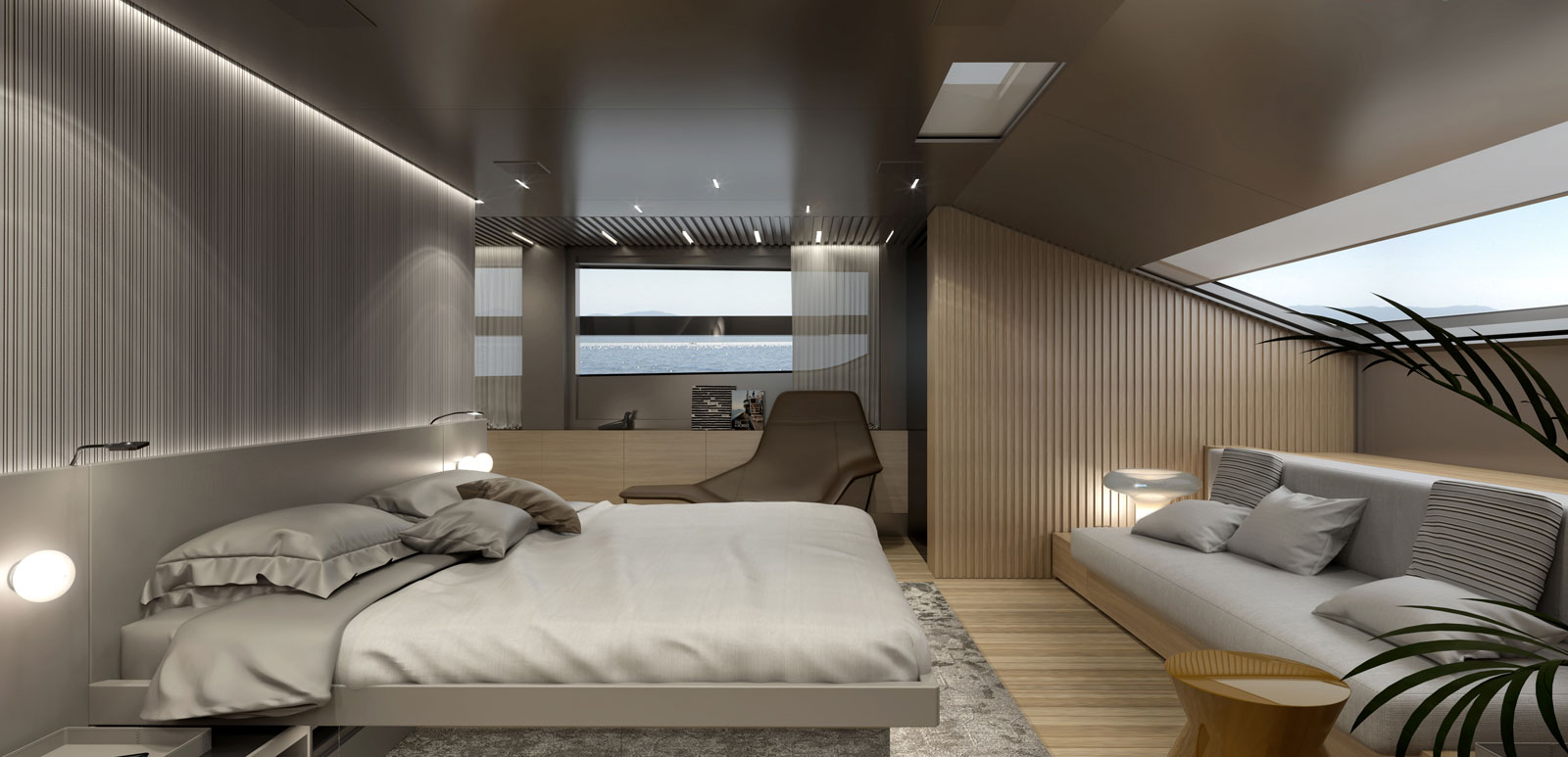 Яхта Sanlorenzo SL120A мастер-каюта