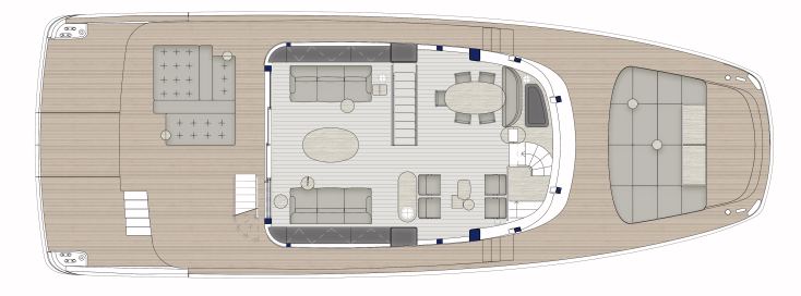Bluegame BGM75 | ГЛАВНАЯ ПАЛУБА