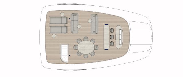 Bluegame BGM75 | ВЕРХНЯЯ ПАЛУБА