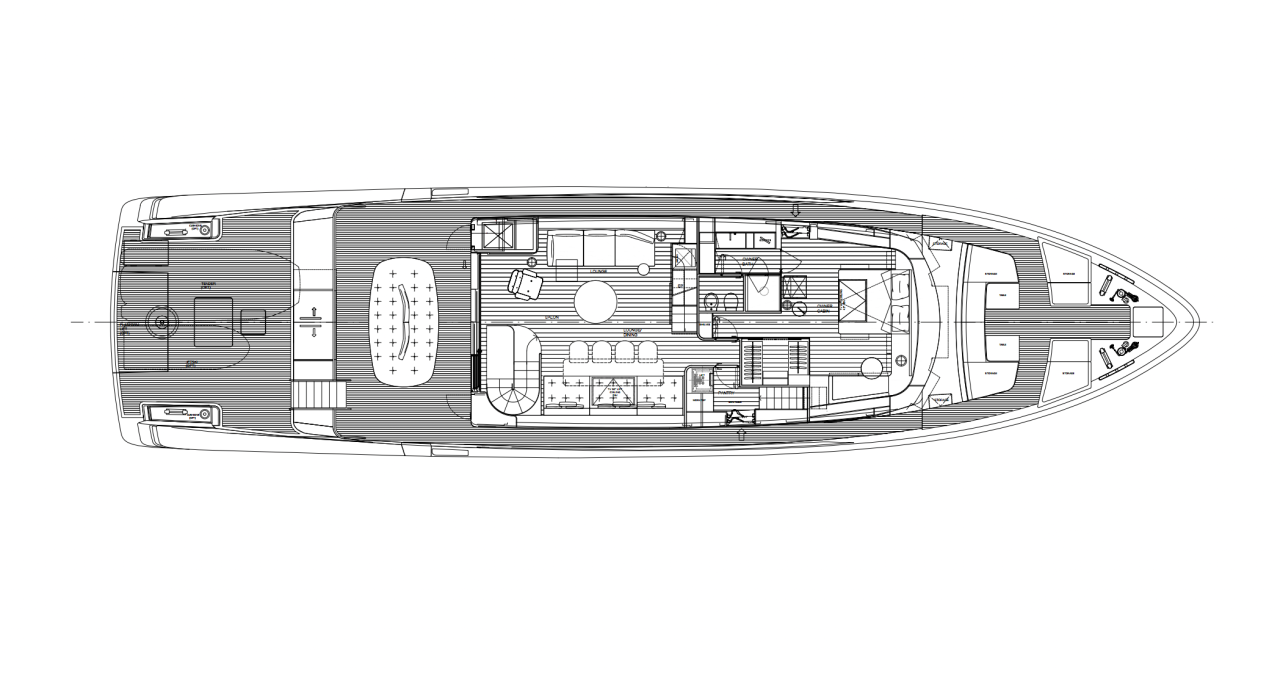 Sanlorenzo SX100 | ГЛАВНАЯ ПАЛУБА