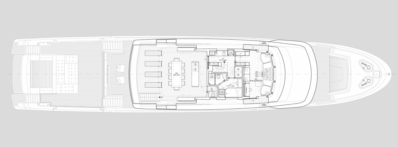 Sanlorenzo 44X-Space | МОСТОВАЯ ПАЛУБА
