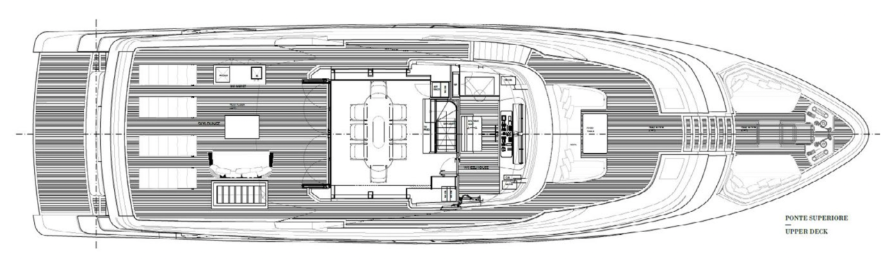 Sanlorenzo SD96 Speranza | ВЕРХНЯЯ ПАЛУБА