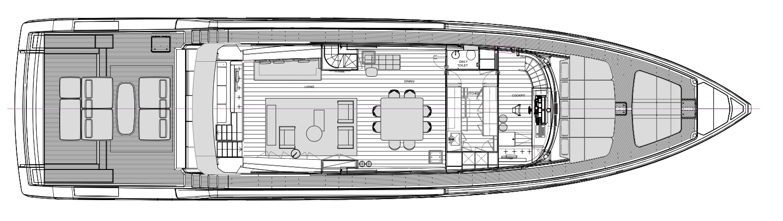 Sanlorenzo SP110 | ГЛАВНАЯ ПАЛУБА