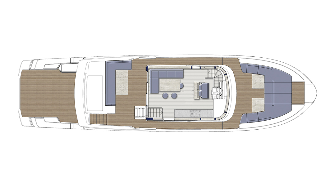 Bluegame BGX70 | ГЛАВНАЯ ПАЛУБА