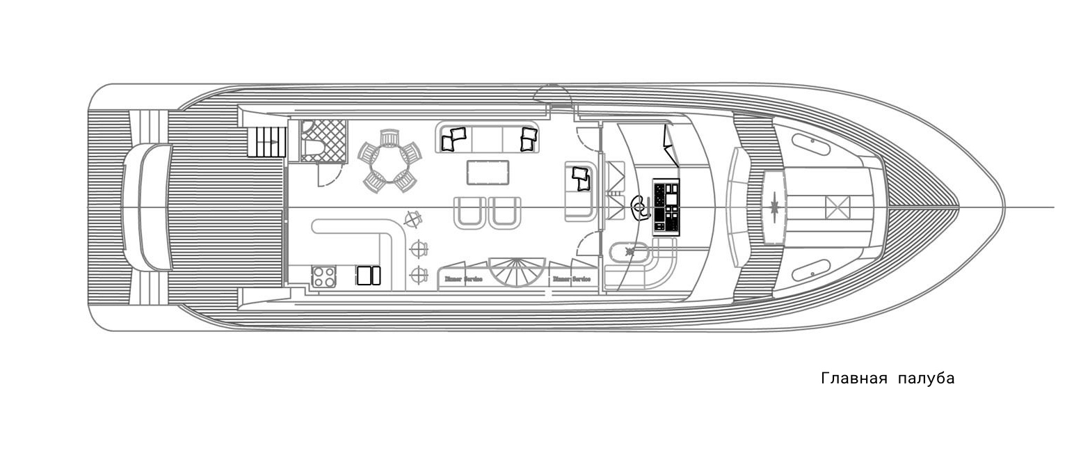 Wim Van der Valk Continental | Главная палуба