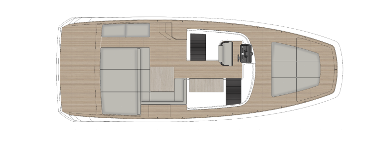 Bluegame BGF45 | ГЛАВНАЯ ПАЛУБА